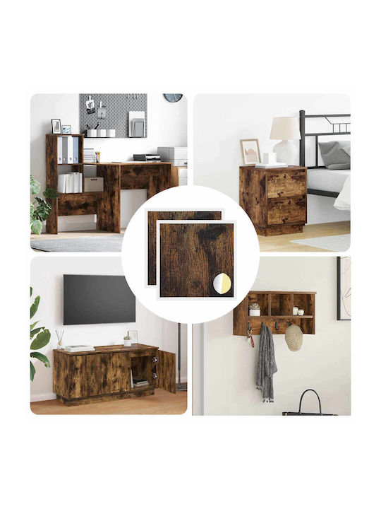 Self-Adhesive Screw Cover 2 Pieces Smoked Oak Ø...