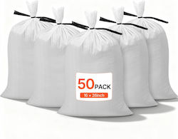 Vevor Trash Bags Reinforced by the Kilo for Rubble 66x40cm 50pcs Beige