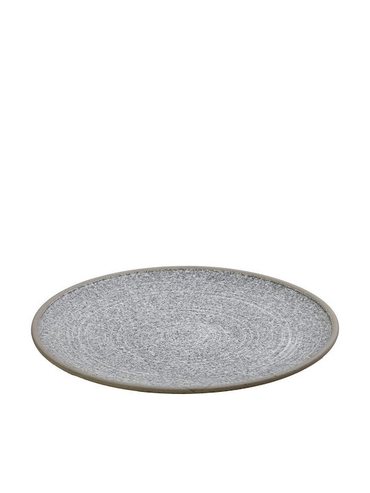 Espiel Corsica Πιάτο Ρηχό Κεραμικό Γκρι με Διάμετρο 29.2cm 4τμχ