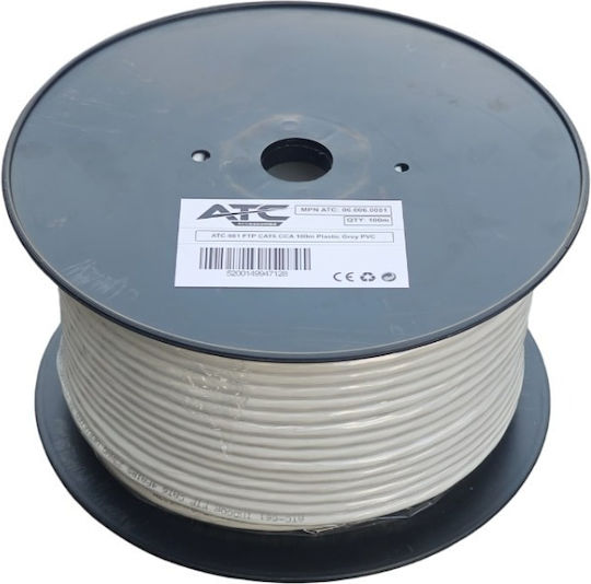 Atc-661 Alarmkabel Ftp Cat6 Cca Kunststoff Grau 100m