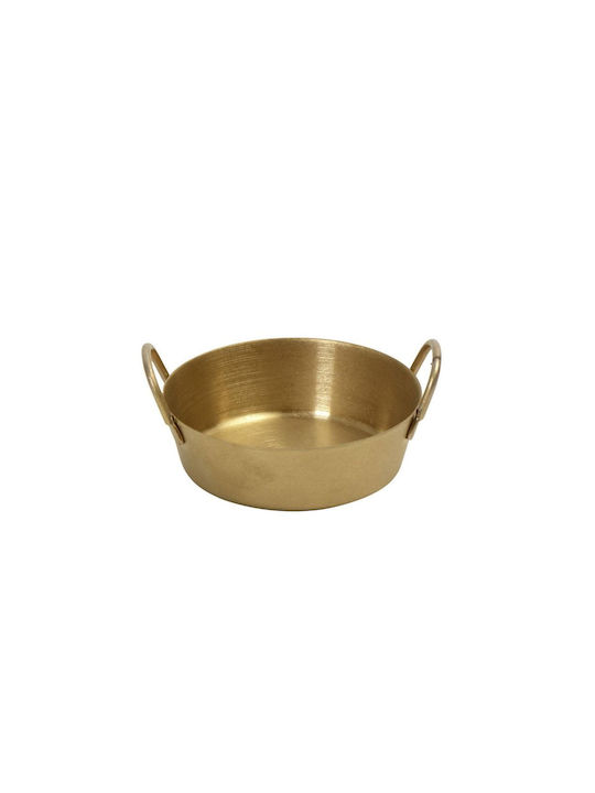 Dip-Schüssel Rund Gold mit Durchmesser 8.2cm