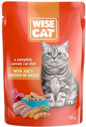 Wise Cat Мокра Храна 5x100гр