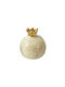 Espiel Tischplatte Glücksbringer Granatapfel Beige Keramik 13x13cm 1Stück