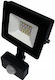 Bemko Waterproof LED Flood Light 10W Natural White 4000K With Motion Sensor IP65