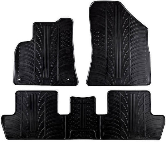 Gledring Σετ Μπροστινά και Πίσω Πατάκια 4τμχ για Peugeot 3008 / 5008 Μαύρα