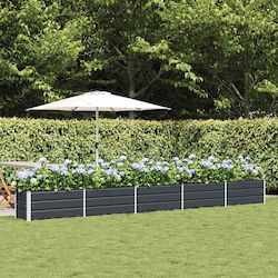 vidaXL Pot Metallic Charcoal
