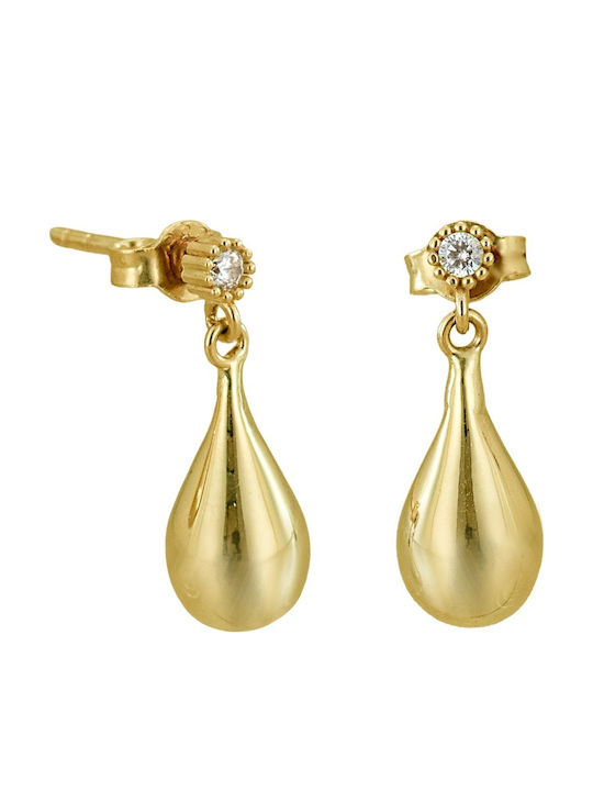 Senzio Belibasakis Ohrringe aus Gold 14K mit Steinen