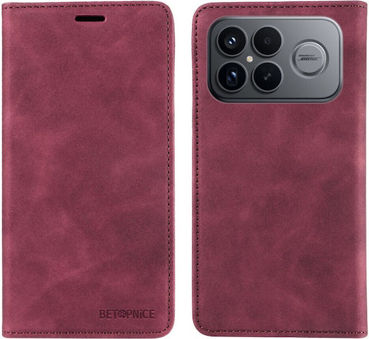 Betopnice 003 Book Μπορντό (Poco F8 Ultra)