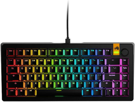 GMMK 3 Gaming Mechanical Keyboard 75% with Fox HE switches and RGB lighting (English US)