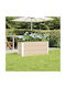 vidaXL Pot Metallic Ivory 100x40x45cm.