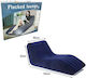 Inflatable Single Sleeping Mattress 155x86x67cm Blue