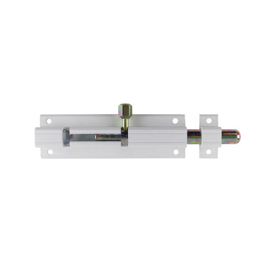 Aluminum Door Bolts White No 40/8f Heavy Duty Card