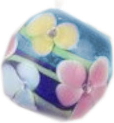 Χάντρα Efco Γυάλινη 12x14mm Οβάλ Flowers Μπλε Γαλάζιο 3τμχ Χάντρα Efco Γυάλινη 12x14mm Οβάλ Flowers Μπλε Γαλάζιο 3τμχ