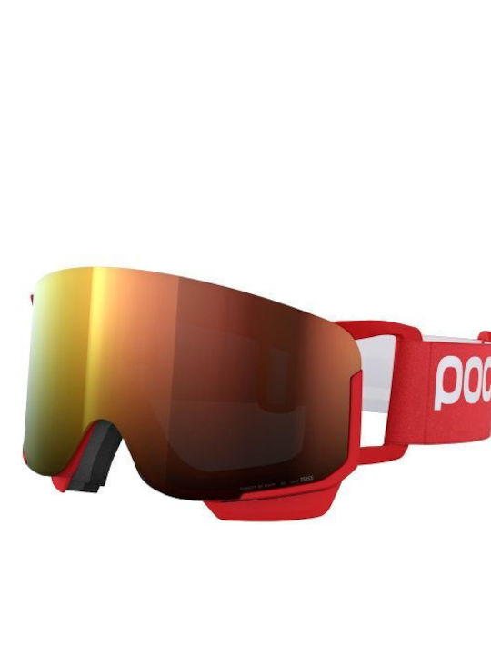 Poc Mid Μάσκα Σκι & Snowboard Ενηλίκων Κόκκινη ...