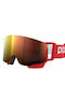 Poc Mid Ski & Snowboard Goggles Kids Red with Lens in Red Color