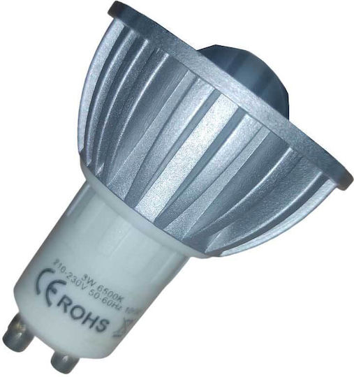 Astralux Λάμπα LED 3W για Ντουί GU10 Θερμό Λευκό