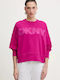Damen Sweatshirt Fuchsia