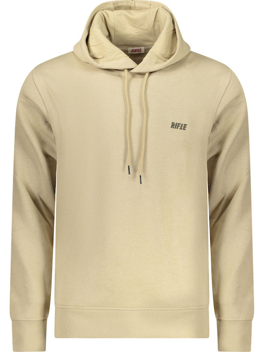 Sweatshirt with Hood Beige