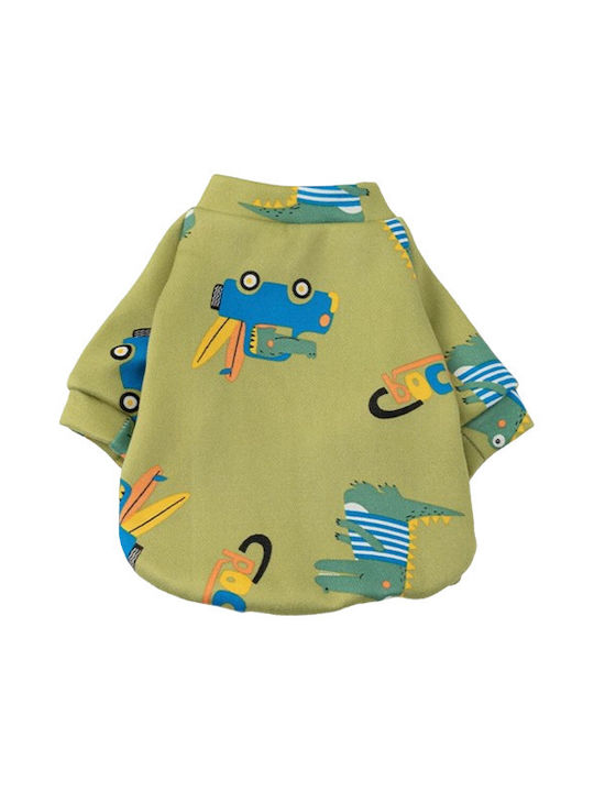Denik Pets Surf Крокодил Суитшърти на куче в Зелен цвят XL 39см.