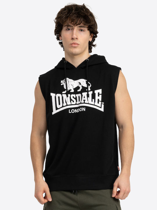 Lonsdale Bignor Sweatshirt with Hood Black/off ...