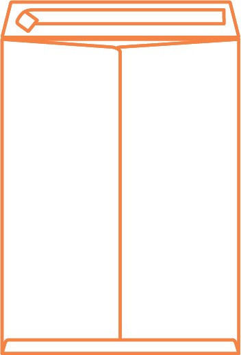 KOTSONIS Set of Envelopes Bag Type with Adhesive 250pcs in White Color