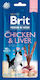 Brit Premium Cat Στικς Chicken & Liver 3pcs X 6gr