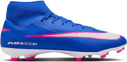 Nike Mercurial Superfly 10 Academy Ποδοσφαιρικά Παπούτσια με Τάπες MG Μπλε