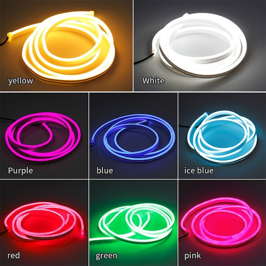 Led Day Car Light 2 Meters Extremely Bright Decorative Ambient Ice Blue Light