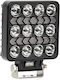 Amio Led Λάμπα Εργασίας 36w 3600lm 6500k Προειδοποιητικό Φως – 9–36v Λευκό + Κίτρινο Spot Αλουμινένια 1 Τεμ 04419/a 04419/am 04419/am
