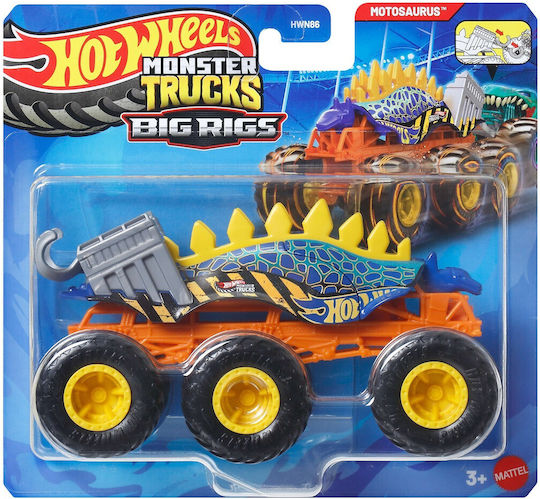Hot Wheels Spielzeugauto Monster Truck Monster Trucks Große Lastwagen Motosaurus Fahrzeug JCH43