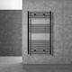 LuxeBath Електрическа закачалка за кърпи 900W 120x75см Черен
