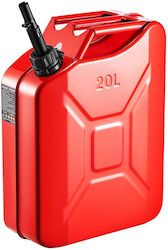 Metal Fuel Can Vevor 20 Liters Fuel Can Jerry Spout Comfortable Handle Maximum Flow 6 Liters Per Minute Leakproof Corrosion Resistant Metal Gas Tank More Cars Motorcycle ATV UTV Red