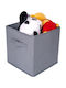 UnicUtil Tesatura Cutie de Depozitare cu Capac Gri 28x28x28cm 8buc
