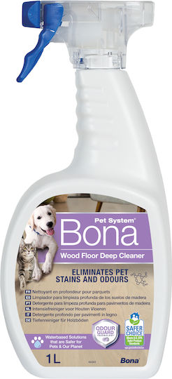 Bona Pet System Wood Floor Deep Cleaner Spray 1lt Υγρό Καθαρισμού Ξύλινο Δάπεδο