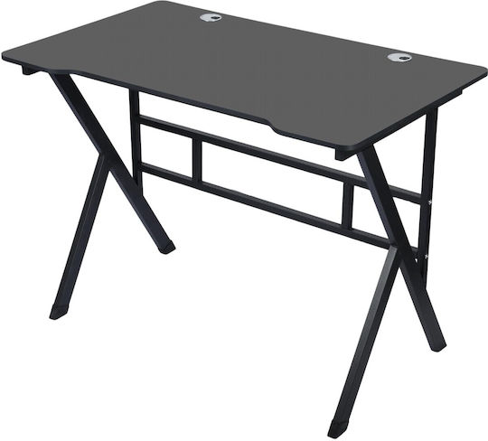 Γραφείο Gaming 120x60x75εκ. Μαύρο