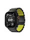 Nomad Stratos Λουράκι Ανοξείδωτο Ατσάλι Black Titanium / Volt (Apple Watch 44/45/46mm/Ultra 49mm)