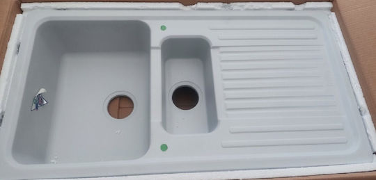 Apell Drop-In Spüle aus Verbundgranulat B97xT51cm
