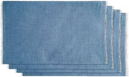 Reef Placemats 35x45 Cotton Blue Polyester Reef Placemats 35x45 Cotton Blue Polyester