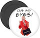 Friends Oh My Eyes Phoebe Μαγνητάκι Ψυγείου Στρογγυλό Διάστασης 5cm
