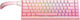 Onikuma Gaming Tastatur Tenkeyless mit RGB-Beleuchtung (Englisch US) Rosa