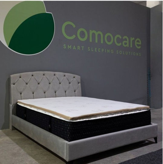 Como felt & wadding producers Mattress Topper Super Double Foam with Bamboo Fibers & Removable Cover 160x200x4cm