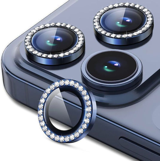 Orso Diamonds Camera Protection Tempered Glass Blue for the iPhone 17 Pro / 17 Pro Max