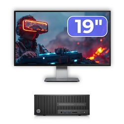 HP 280 G2 SFF + Monitor 19" Refurbished Grade A (Pentium Dual Core-G4400/8GB/500GB)