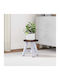 Round Side Table Wooden Beige M22xW22xH24cm