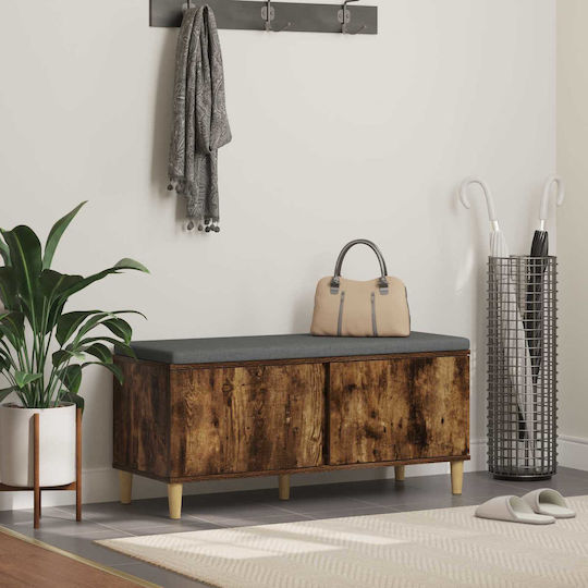 Entry Furniture with Bench Smoked Oak 60x38x46cm