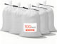 Vevor Trash Bags Reinforced by the Kilo for Rubble 66x40cm 100pcs Beige