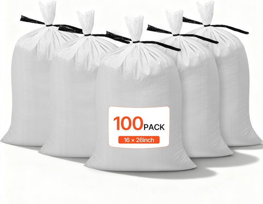 Vevor Trash Bags Reinforced by the Kilo for Rubble 66x40cm 100pcs Beige