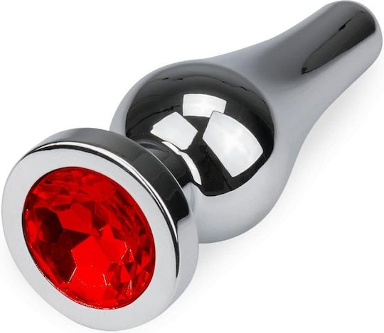 Smd Deeper Rocket Metal Plug Anal S 10cm Argintiu Roșu