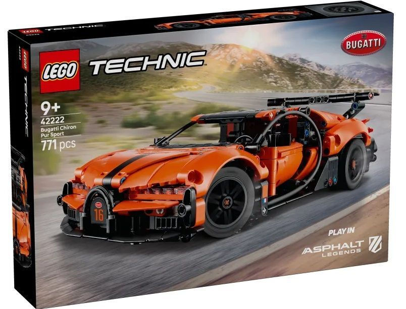 LEGO Technic Bugatti Chiron Pur Sport Hypercar για 9+ Ετών 771τμχ (42222)