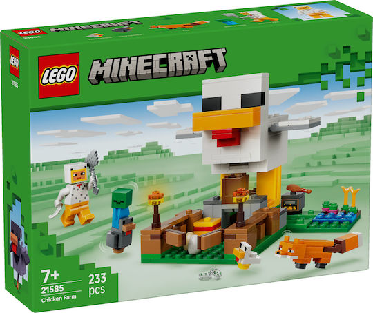 LEGO Minecraft Chicken Farm for Ages 7+ 233 Pieces